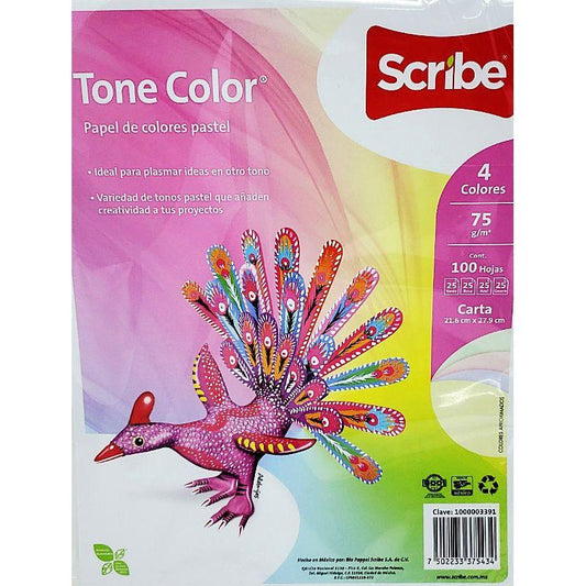 20LB PAPEL SURTIDO PASTEL PAQ. 100