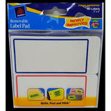 LABEL PAD WHITE 2 X 4 (PQ.80)