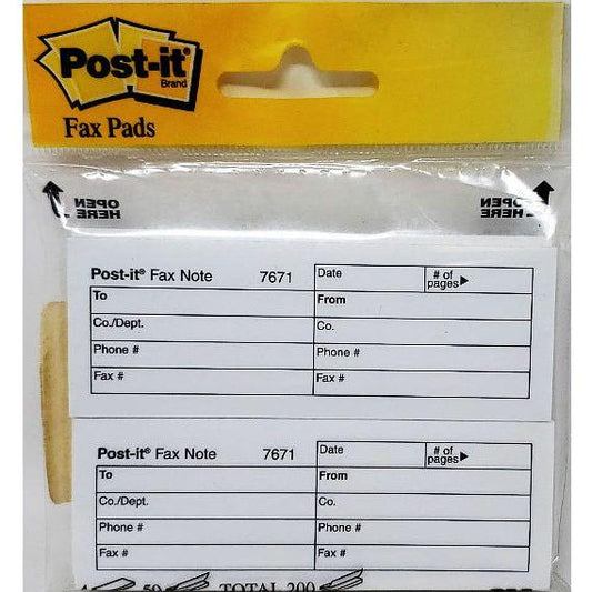 POST IT FAX #7671-4 (PQ.4)