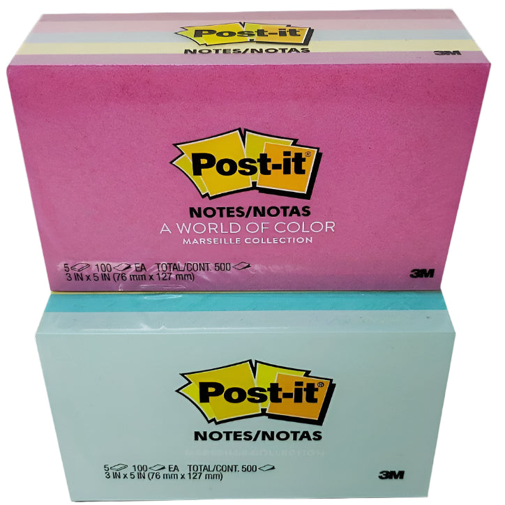 POST IT NOTE 6 COLORS ASSORT. 655-AST