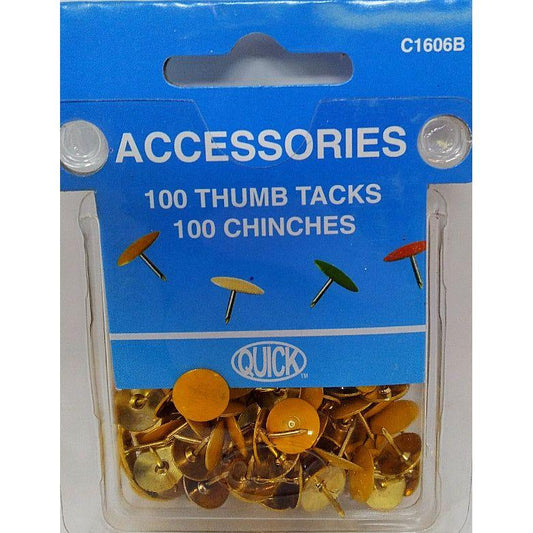 THUMB TACKS YELLOW C1606B
