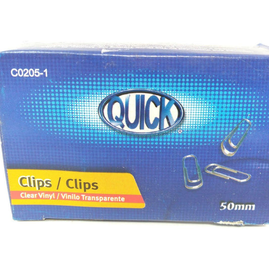 PAPER CLIP JUMBO VYNIL CLEAR PQ.100
