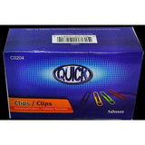 PAPER CLIPS JUMBO VINYL COLORES PQ.100