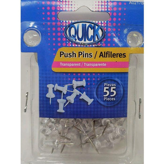 PUSH PINS CLEAR PQ.55 #A0217B