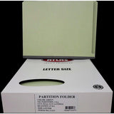 2 PARTITION FOLDER LATERAL GREEN LETTER BOX/15