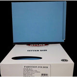 3 PARTITION FOLDER LATERAL BLUE LETTER BOX/10