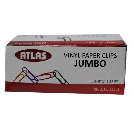 PAPER CLIPS JUMBO VYNIL COLOR PQ.100