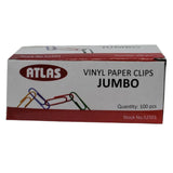 PAPER CLIPS JUMBO VYNIL COLOR PQ.100