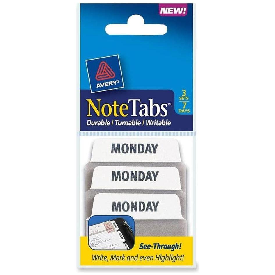 NOTE TABS DAYS OF WEEK (PQ.3 SETS)
