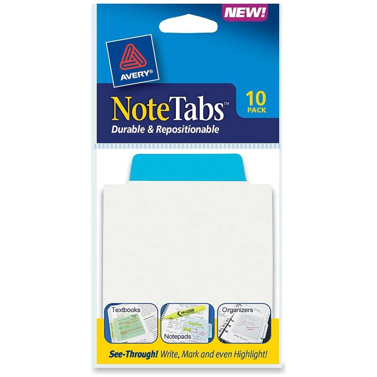 NOTE TABS SQUARE CLEAR 3 X 3-1/2" (PQ.10)