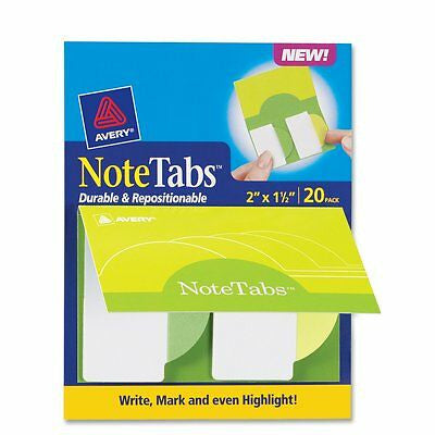 NOTE TABS GREEN/YELLOW (PQ.20)
