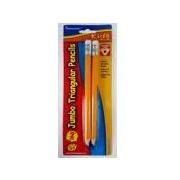 JUMBO TRIANGULAR PENCIL PQT. 2