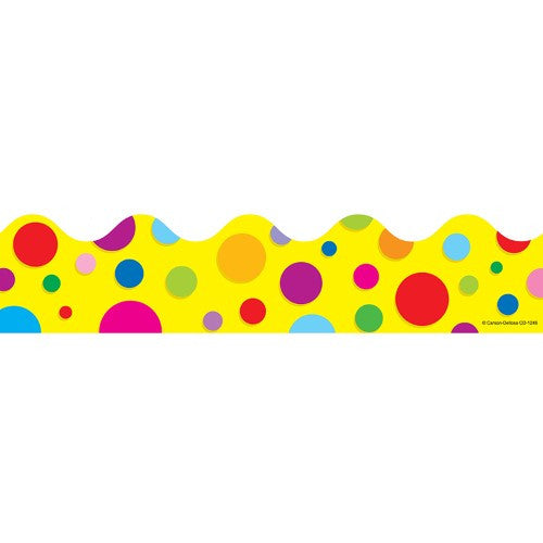 BORDER SCALLOPED COLOR FUL DOTS