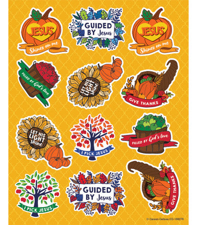 FALL FAITH STICKER PACK 72PCS