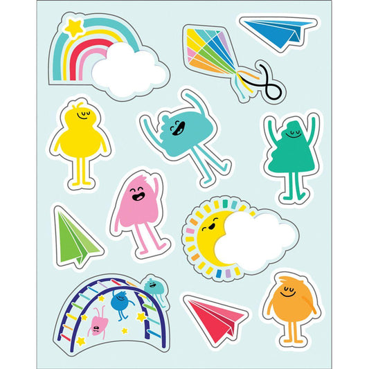 Happy Place Shape Stickers