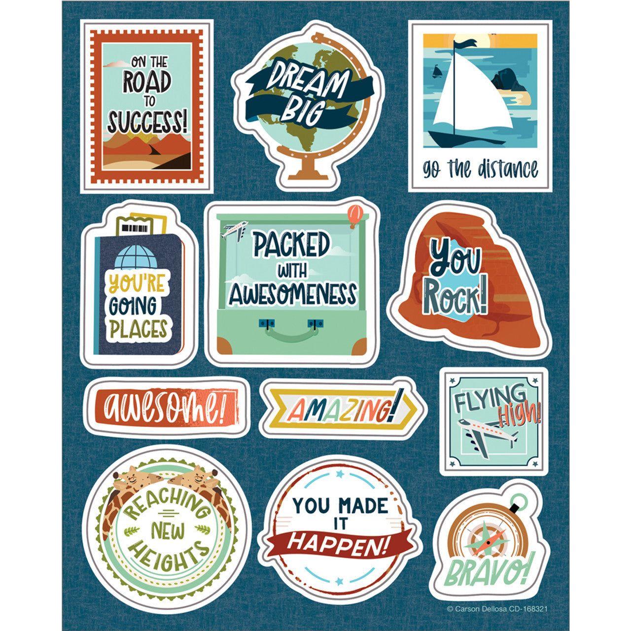Let's Explore Motivational Stickers