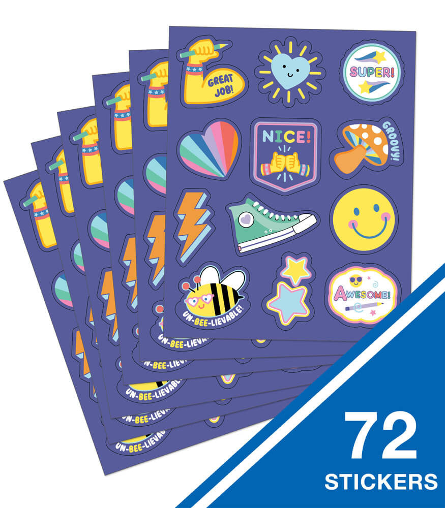 WE STICK TOGETHER MOTIVATIONAL STICKERS 72PCS
