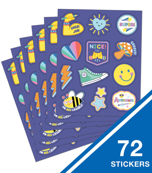 WE STICK TOGETHER MOTIVATIONAL STICKERS 72PCS