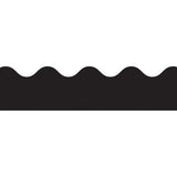 BORDERS SCALLOPED BLACK SOLID