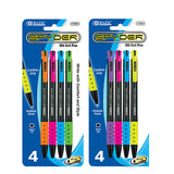 SPYDER OIL GEL PEN BLACK RETRACTABLE MEDIUM PQ.4