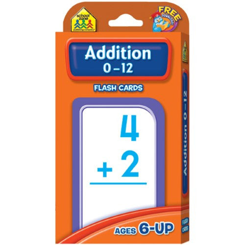 ADDITION 0-12 FLASH CARD