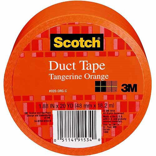 DUCT TAPE 2" X 20 YD COLOR TANGERINE ORANGE