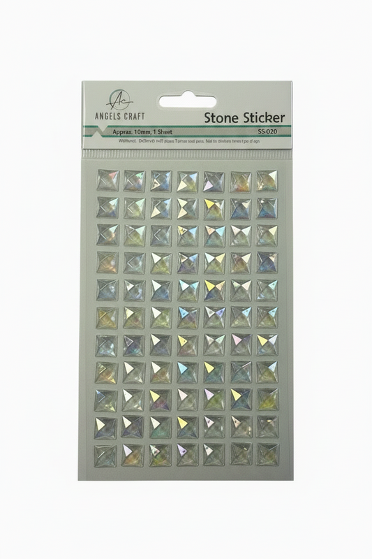 SQUARE STONE STICKER 84 PC