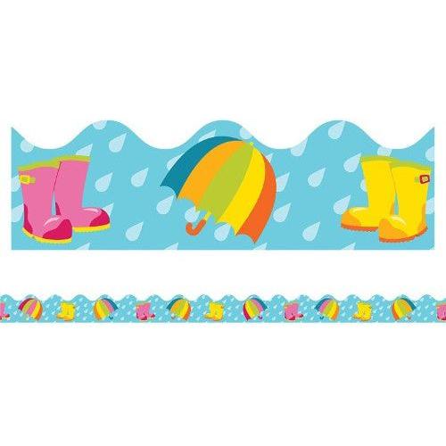 BORDER SCALLOPED SPRING SHOWERS