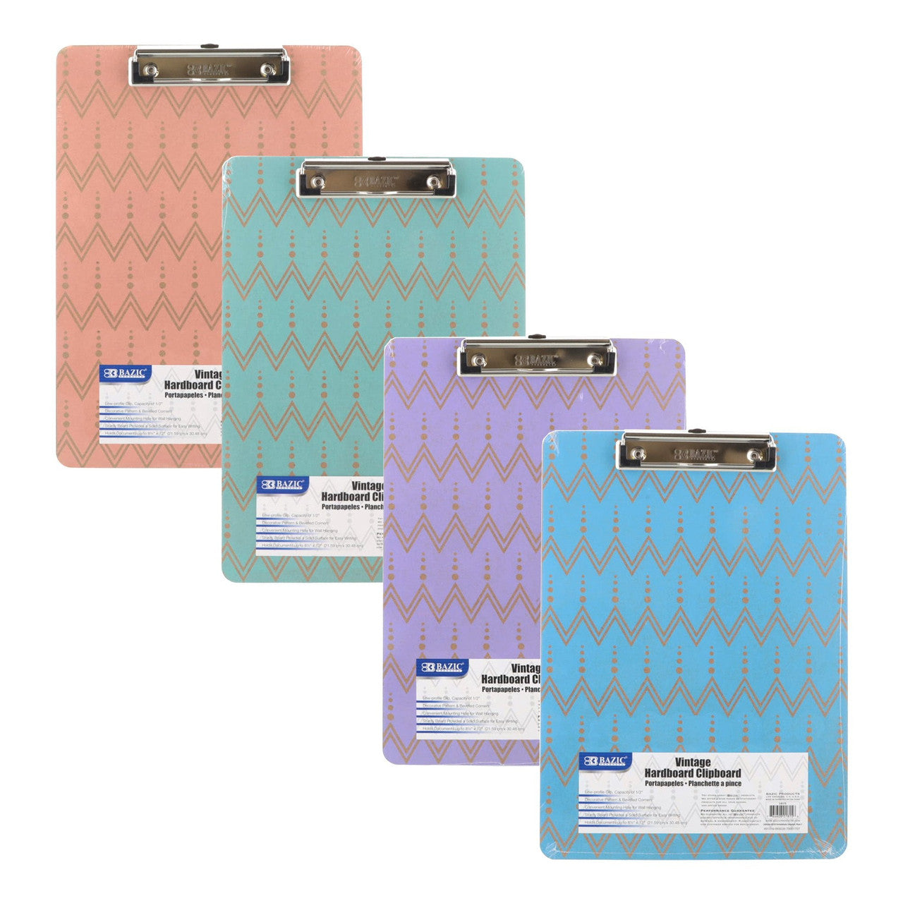 STANDARD VINTAGE HARDBOARD CLIPBOARD ASSORTED