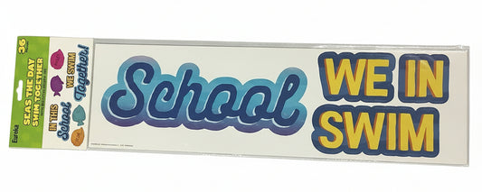 Seas The Day Swim Together | Mini Bulletin Board Set | 36 pcs