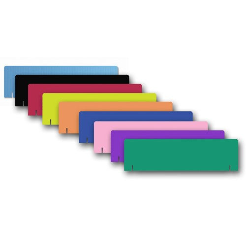 CORRUGATED HEADERS ASSORTED COLORS 10" X 36"