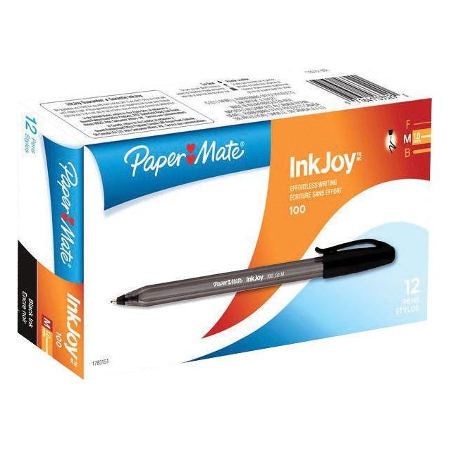 INKJOY 100 MEDIUM 1.0MM BLACK CJ.12