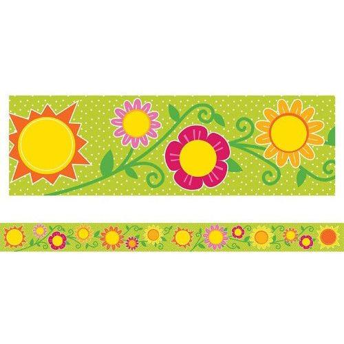 BORDERS STRAIGHT SUNSHINE AND FLOWERS