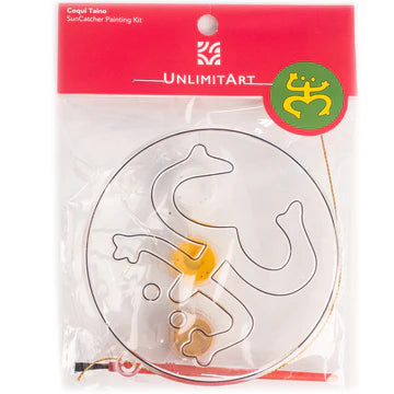 SUNCATCHER PAINTING KIT WITH 3 PAINT COQUI TAINO
