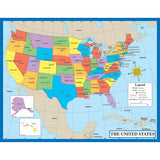 MAP OF THE UNITED STATES CHART