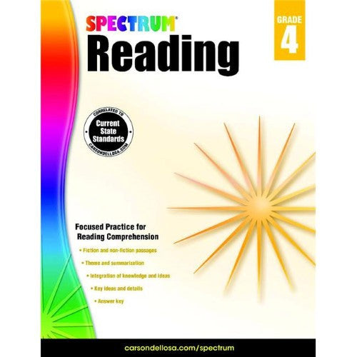 SPECTRUM READING WORKBOOK GRADE4