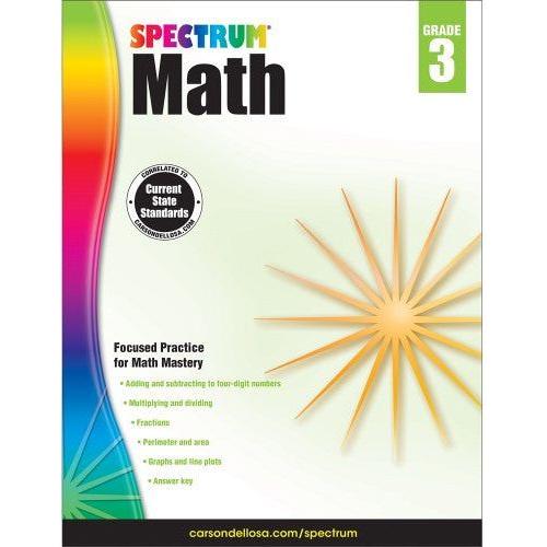 SPECTRUM MATH WORKBOOK GRADE 3