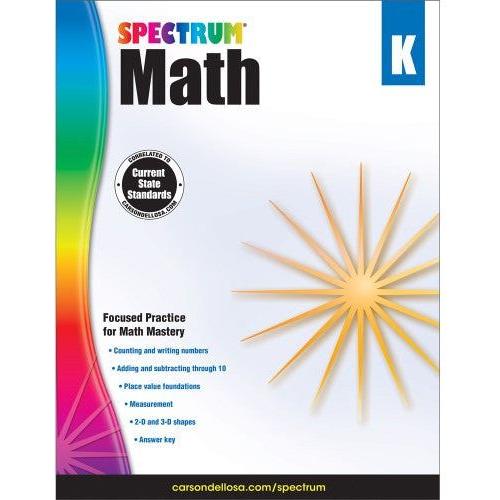 SPECTRUM MATH WORKBOOK GRADE K