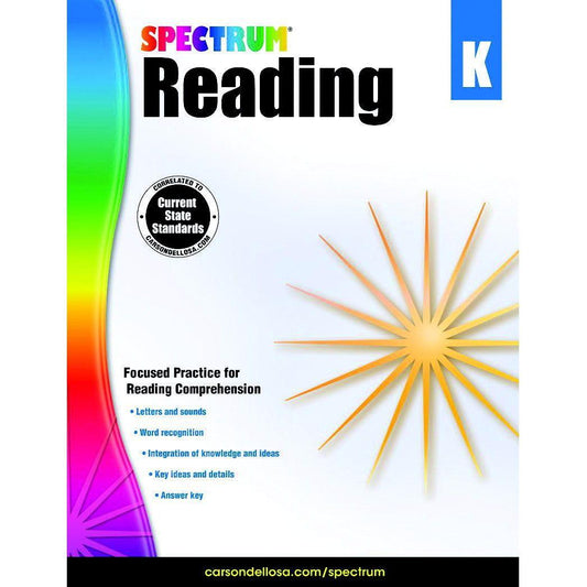 SPECTRUM READING WORKBOOK GRADE K
