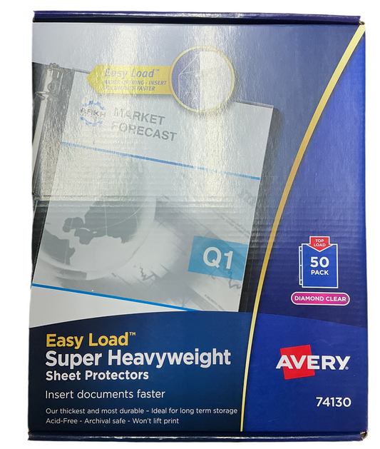 DIAMOND CLEAR HEAVYWEIGHT SHEET PROTECTOR PQ.50