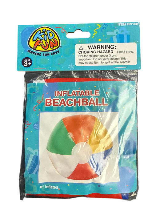 BEACHBALL INFLATES 12IN