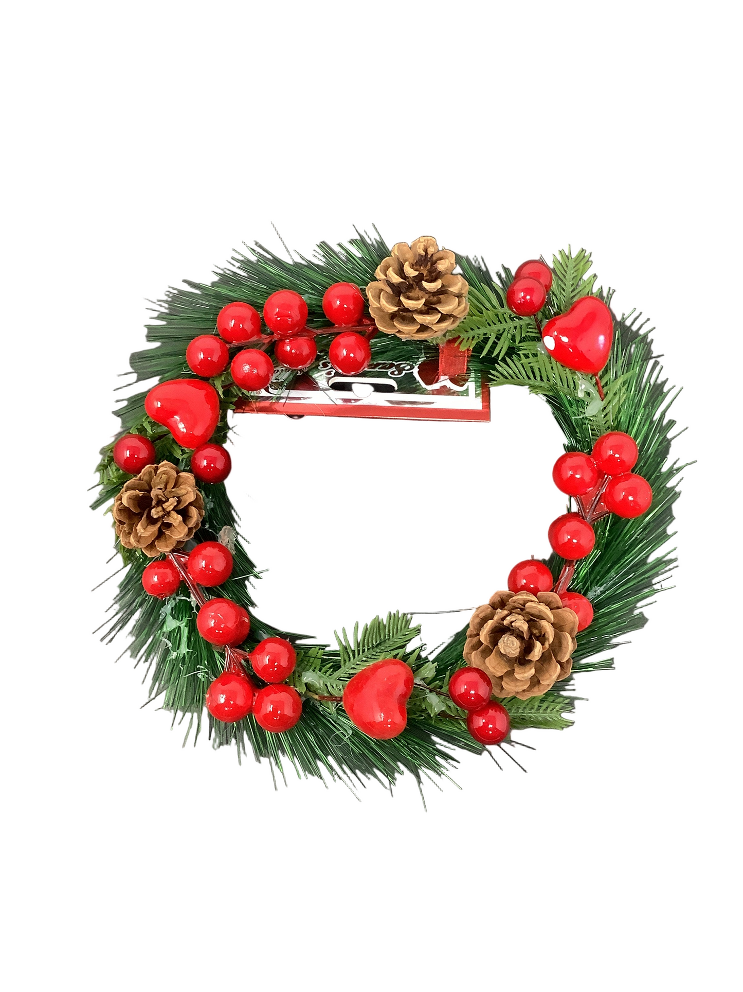 CHRISTMAS WREATH W/ BERRY 3ASTD
