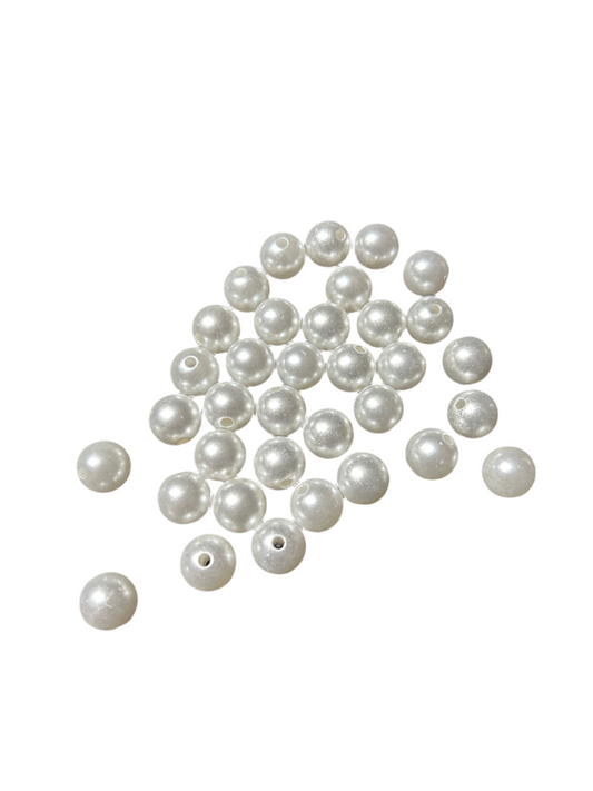 ACRYLIC PLASTIC PEARL WHITE 12MM
