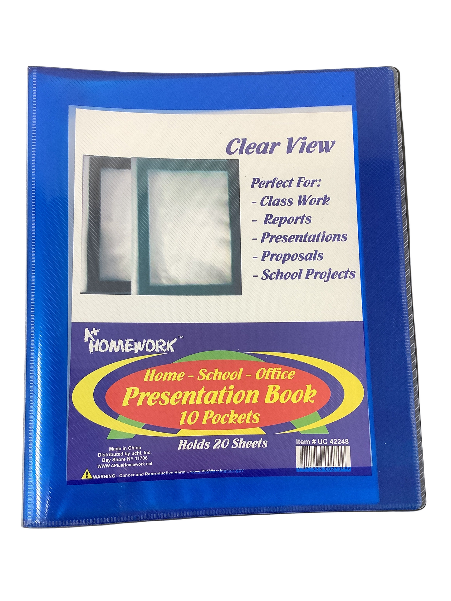 10 POCKET PRESENTATION BOOK 20 PAGES