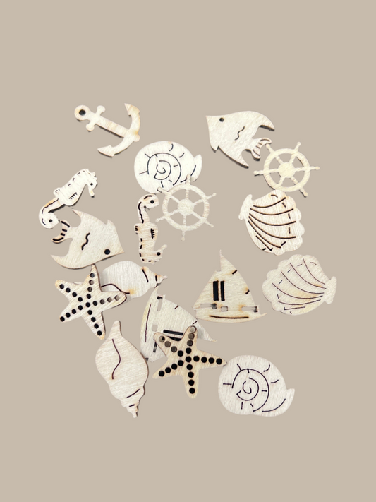 WOOD SHAPES SEA LIFE