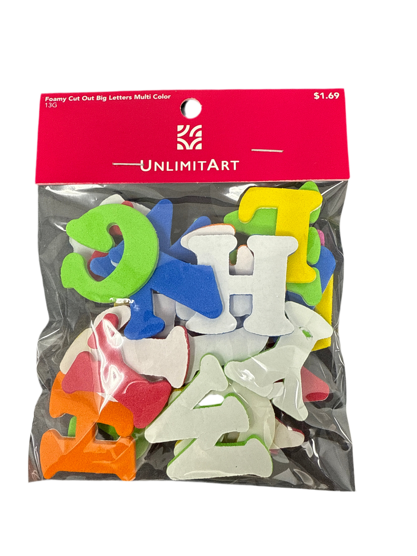 FOAMY CUT OUT BIG LETTERS ASST 1.5"