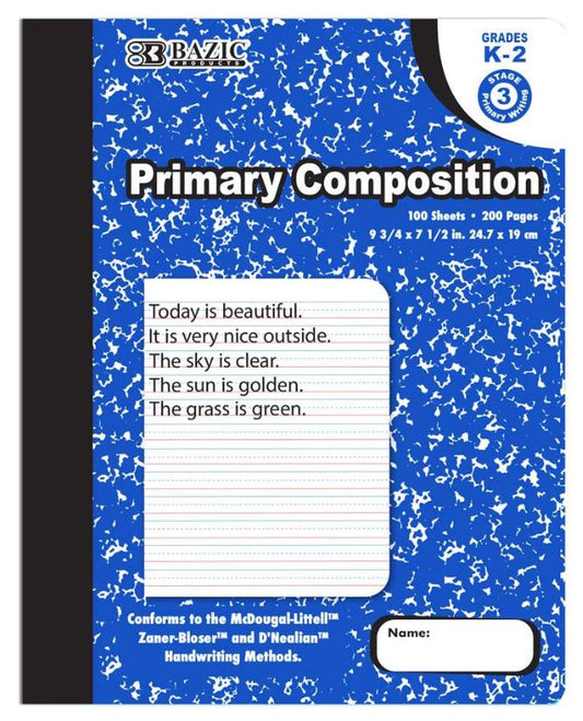 Libreta Primary Marble Composition 200 PG