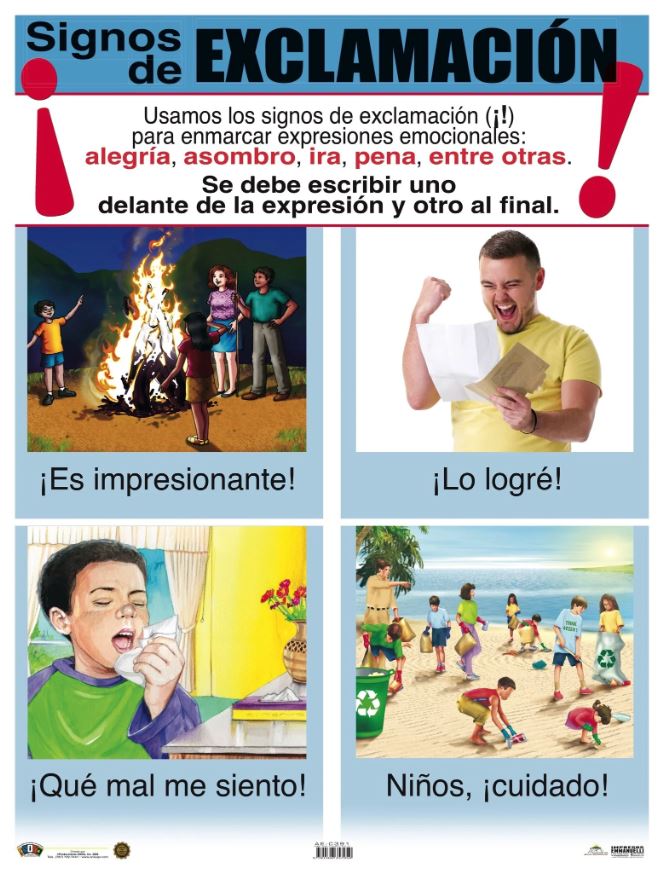 Cartel Signos de Exclamación ¡!