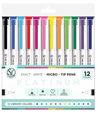 Exact White Microtip Pens Box Fashion Colors | 12pk