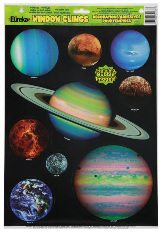 hubble Planets Vinyl Window Clings